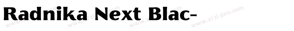 Radnika Next Blac字体转换